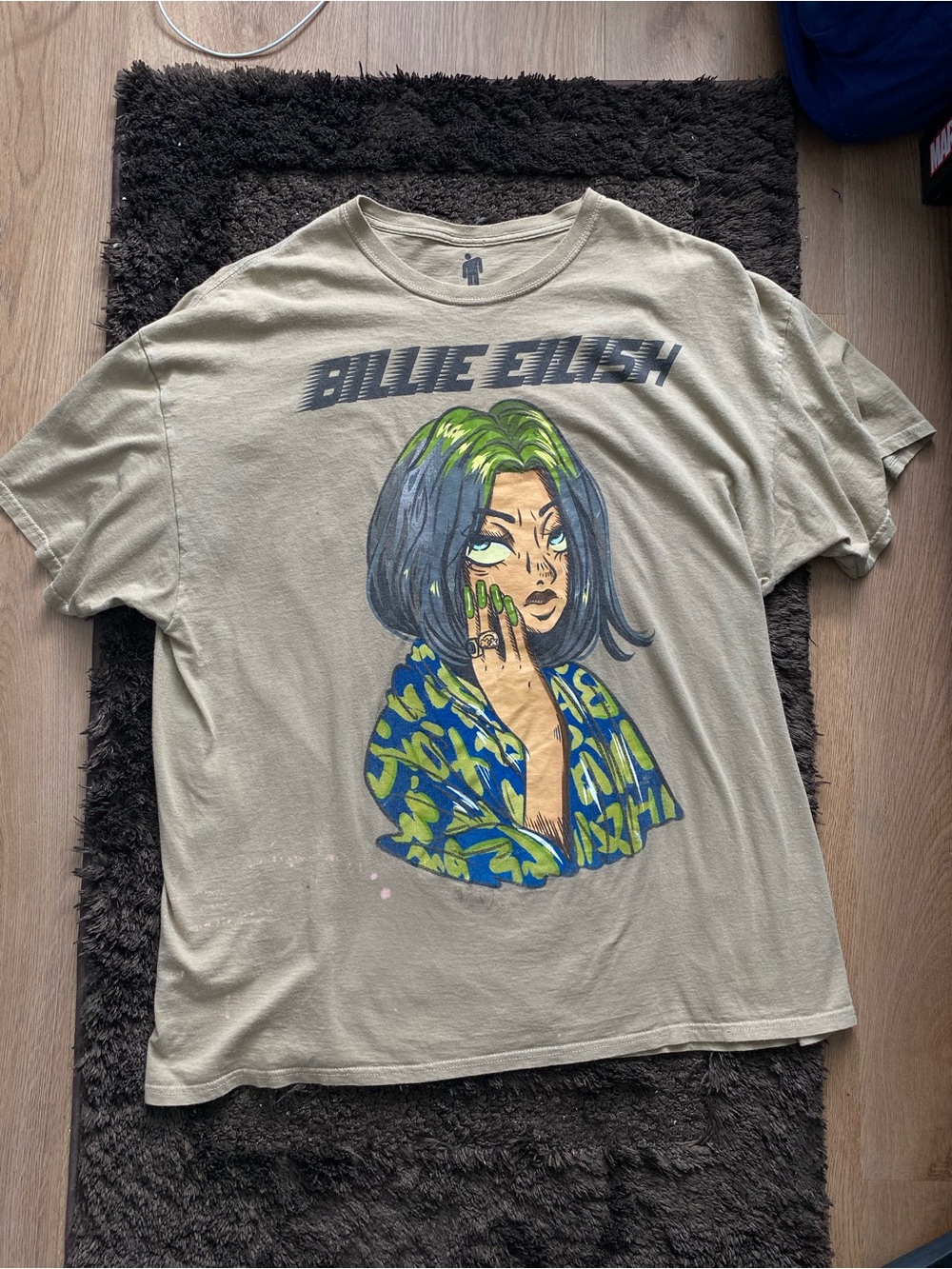 Billie Eilish Graphic Tee - Sage Green